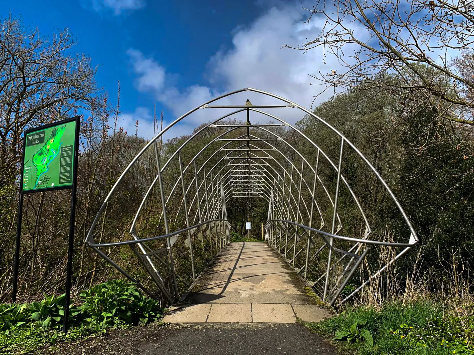 Footbridge, Dalquharran Estate Walks