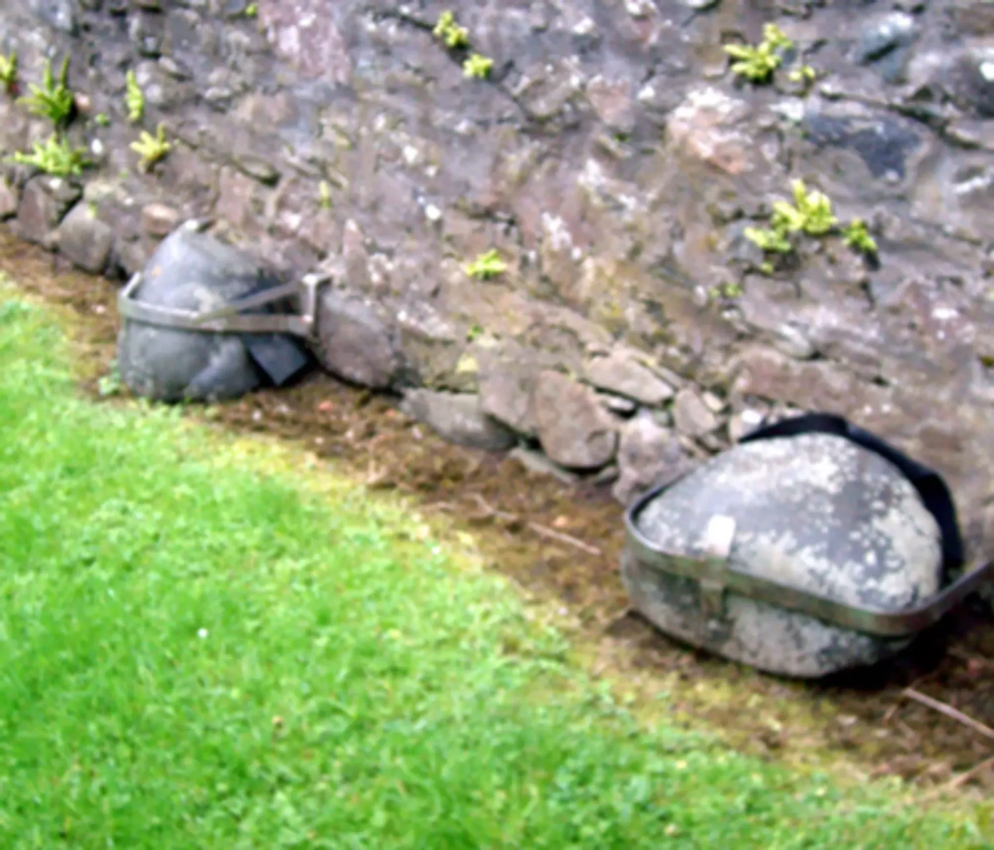 The Blues Stones in the ruined church at Old Dailly. Photograph: Mike Bailey