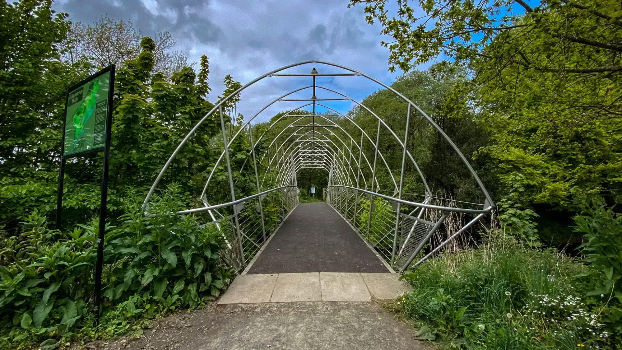 Fish Bridge over the River Girvan, Dalquharran Estate Walk, Dailly.