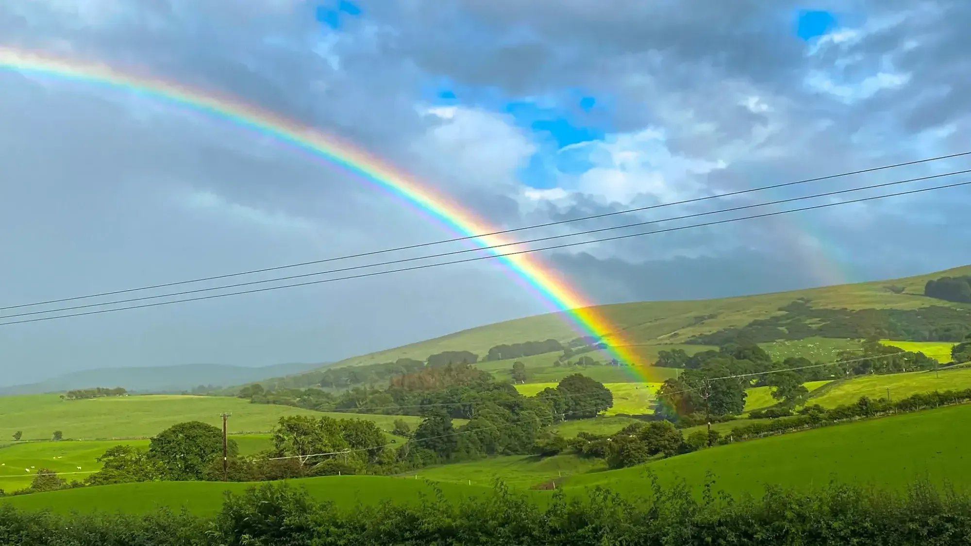 Rainbow over the Dailly Trails.